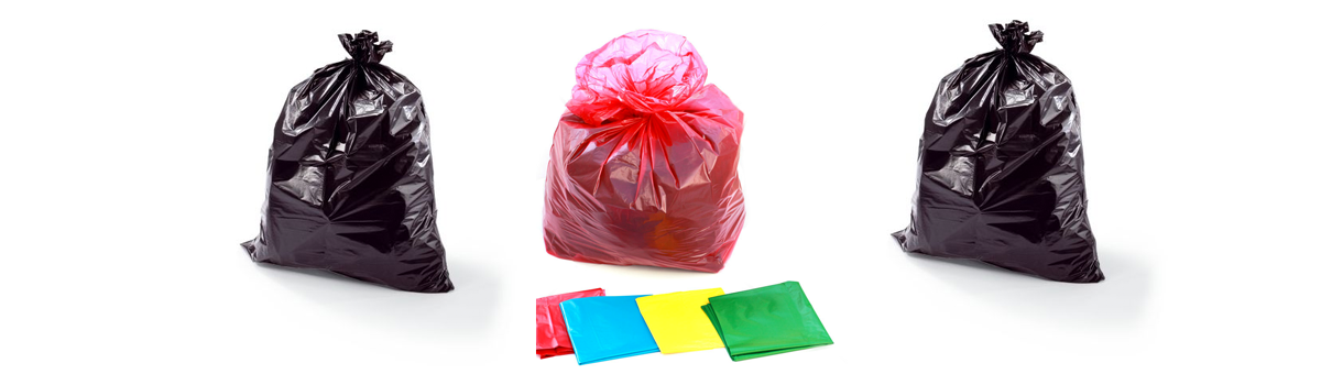 Bolsas de basura recicladas